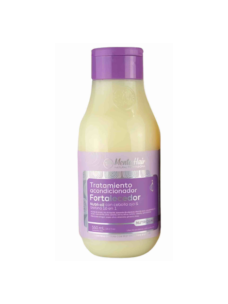 Tratamiento Acondicionador Fortalecedor Con Cebolla y Ajo Menta Hair 550ml