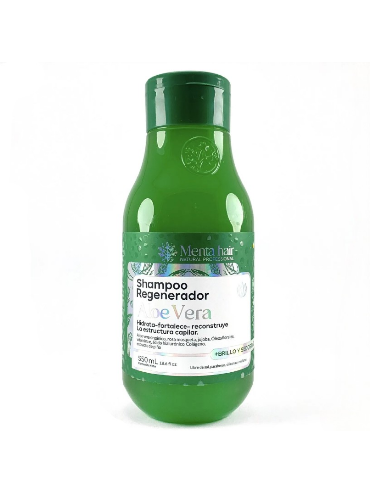 Shampoo Regenerador Aloe Vera Menta Hair 550ml