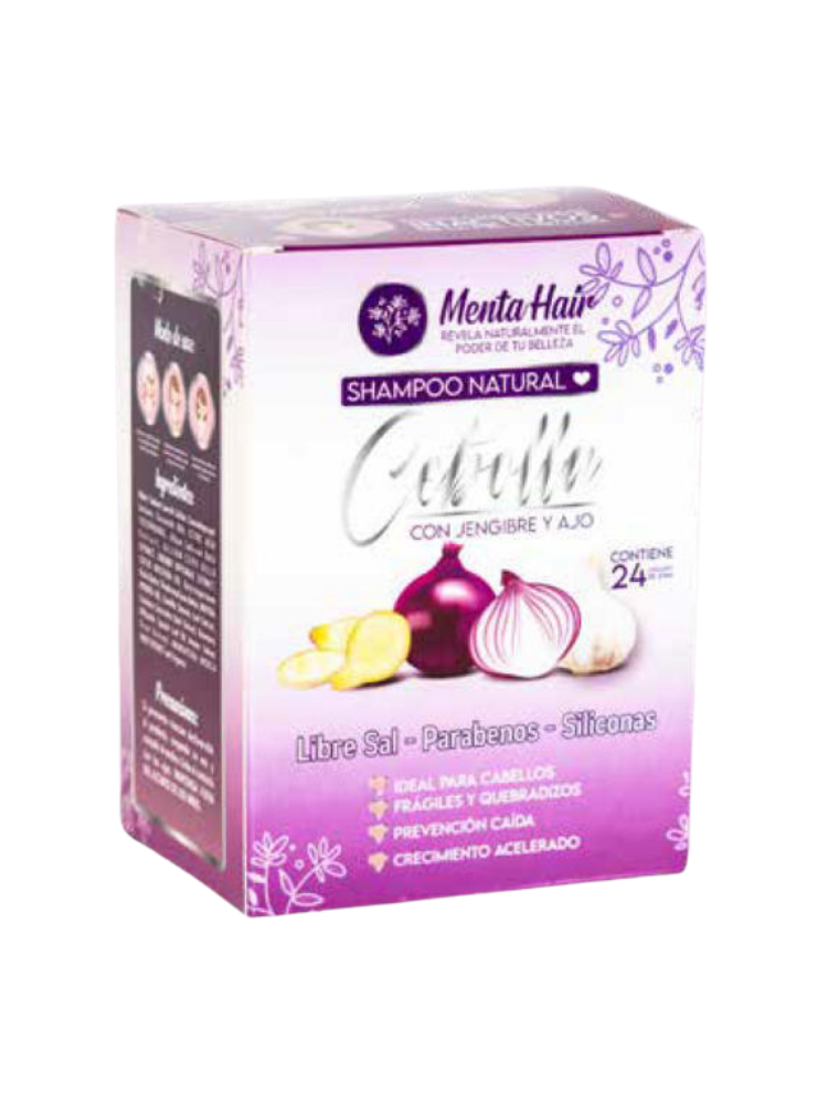 Sachet Shampoo Fortalecedor con Cebolla Menta Hair 30ml